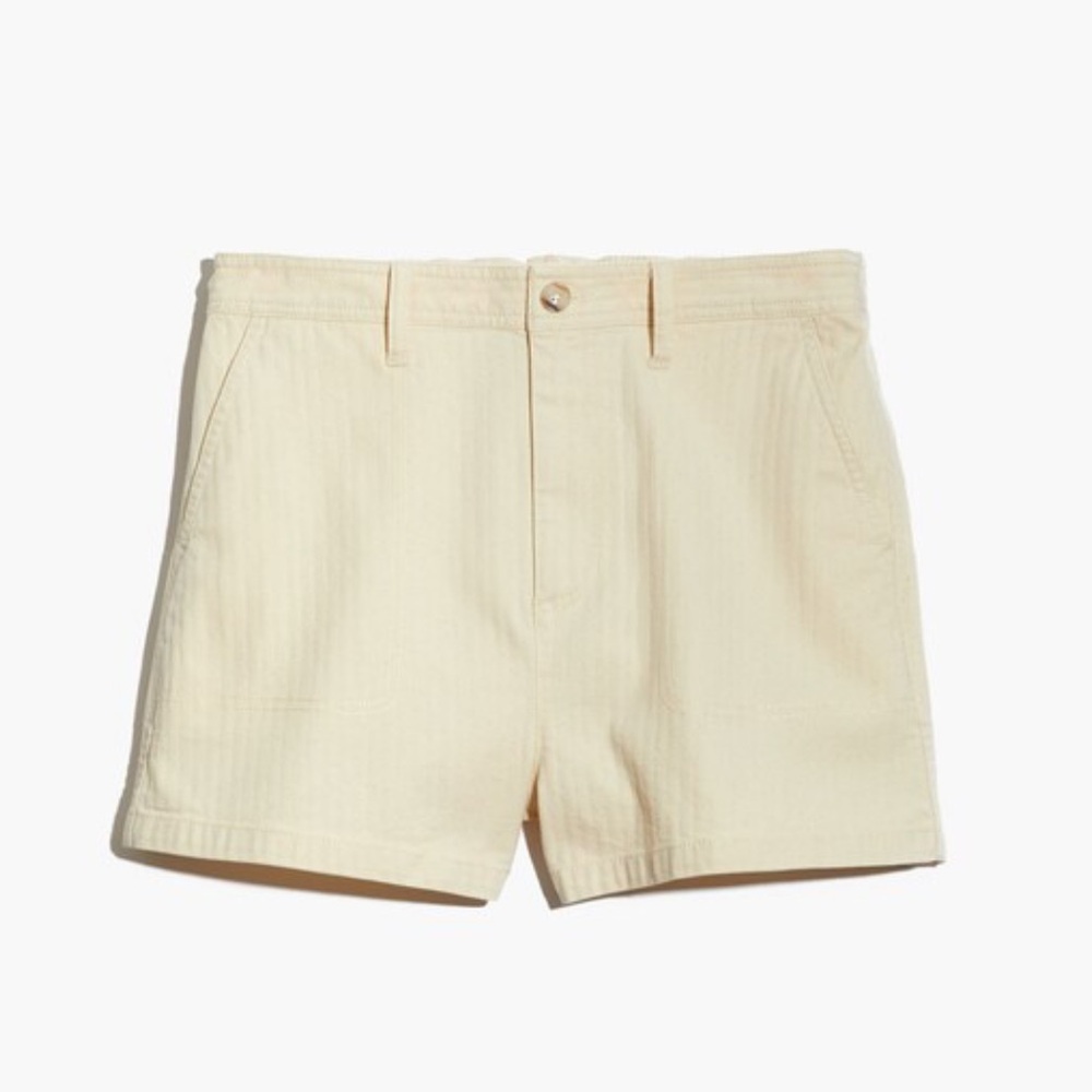 NWT Madewell Camp Shorts Cream | Women’s Size M